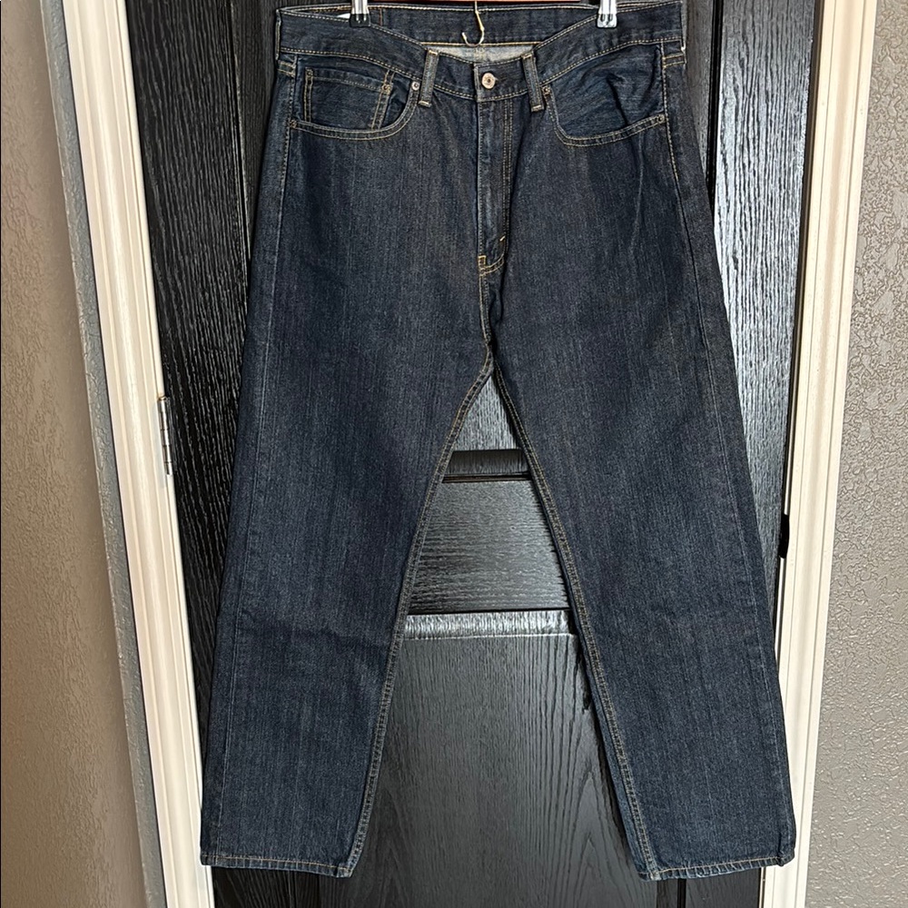 Straight Blue Jeans in Classic Denim